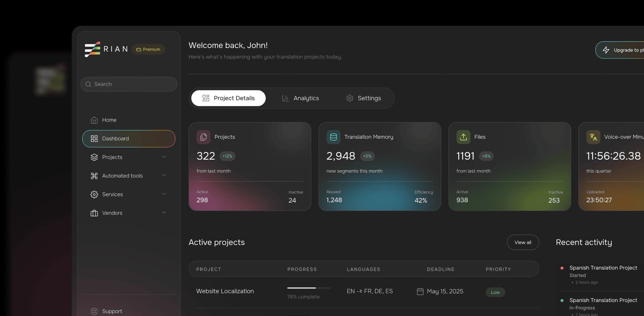 Platform Dashboard